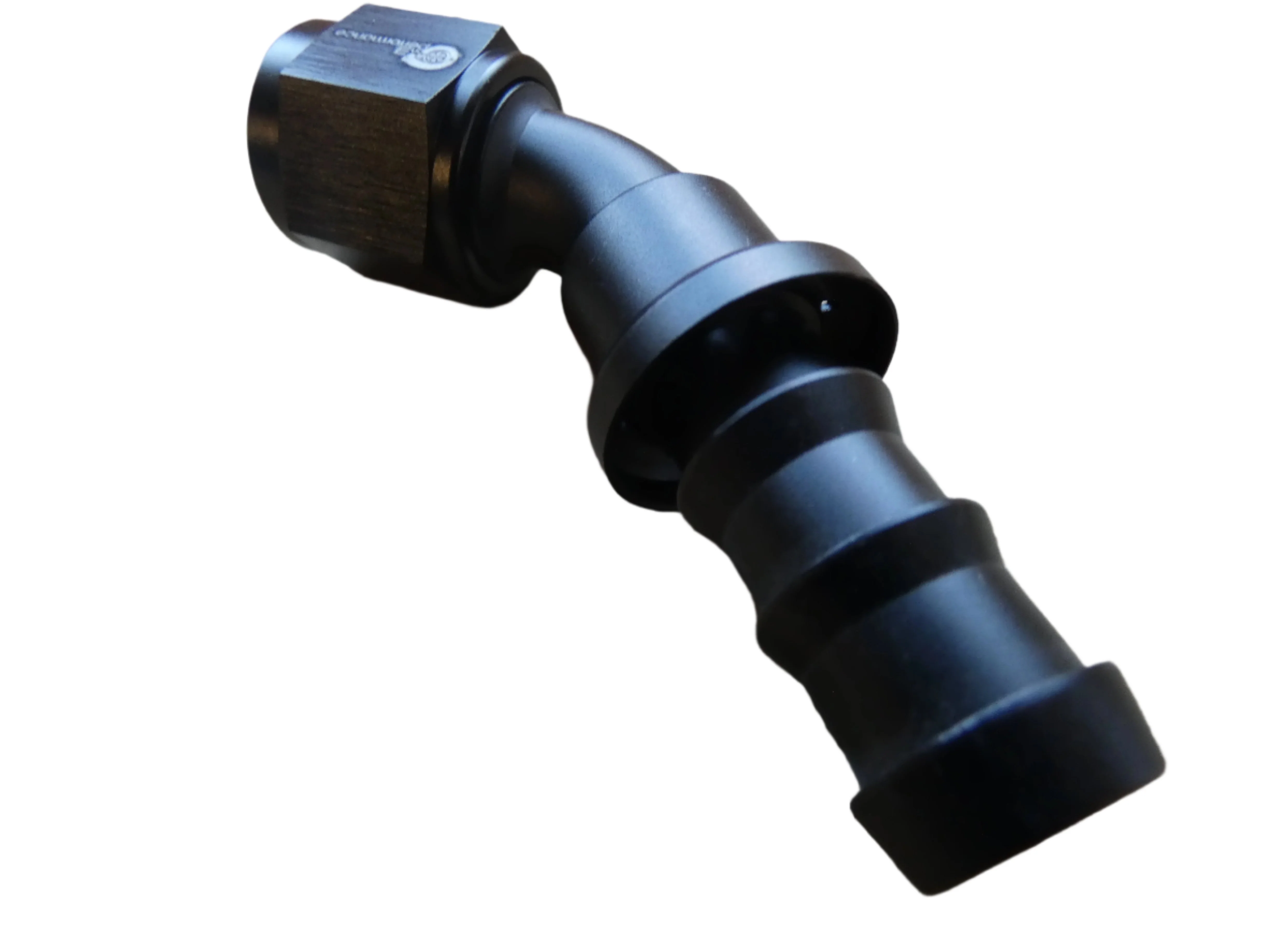 10an 45° Pushloc Hose End- Black - Image 2