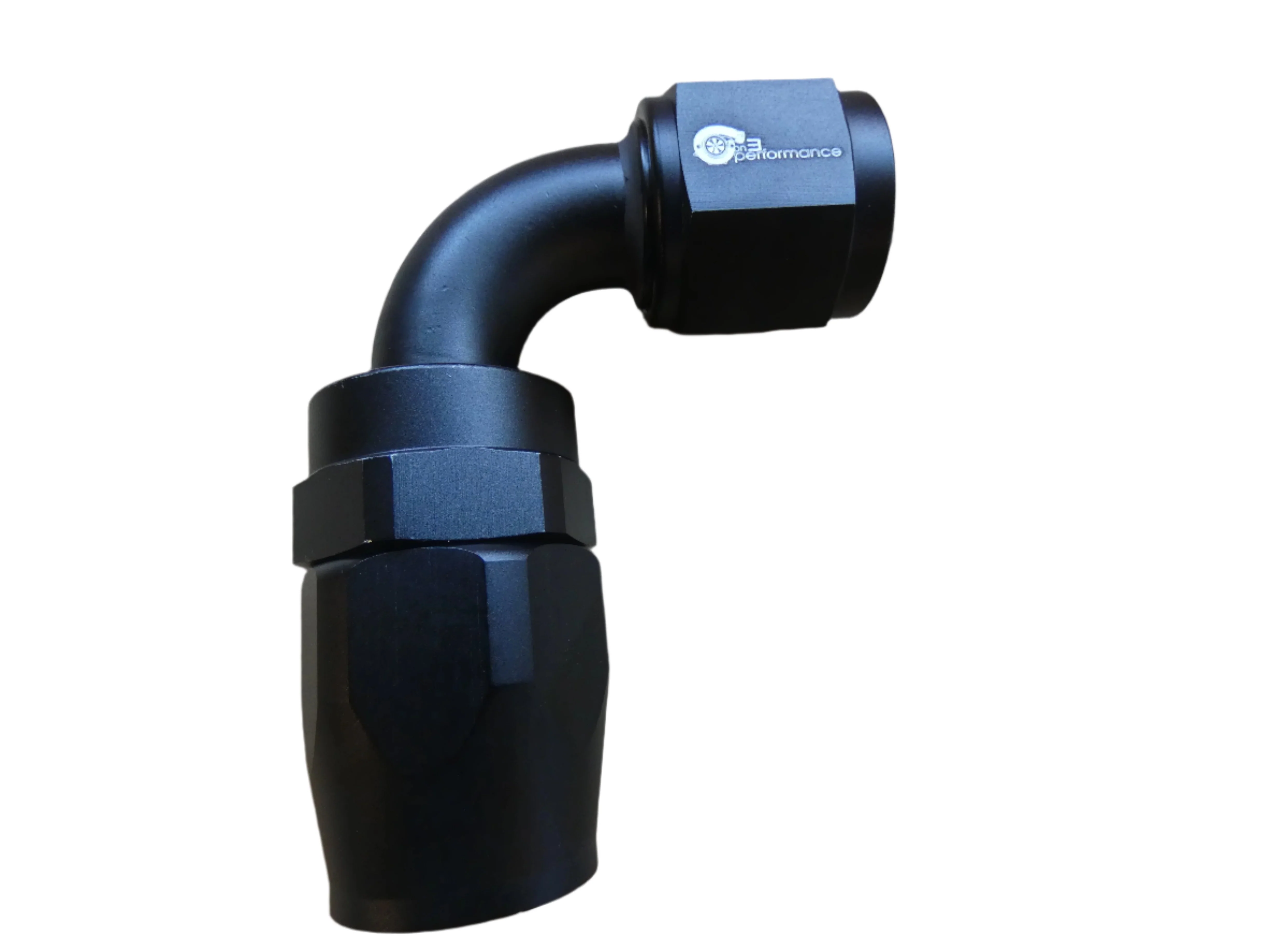 10an 90° Hose End- Black - Image 2