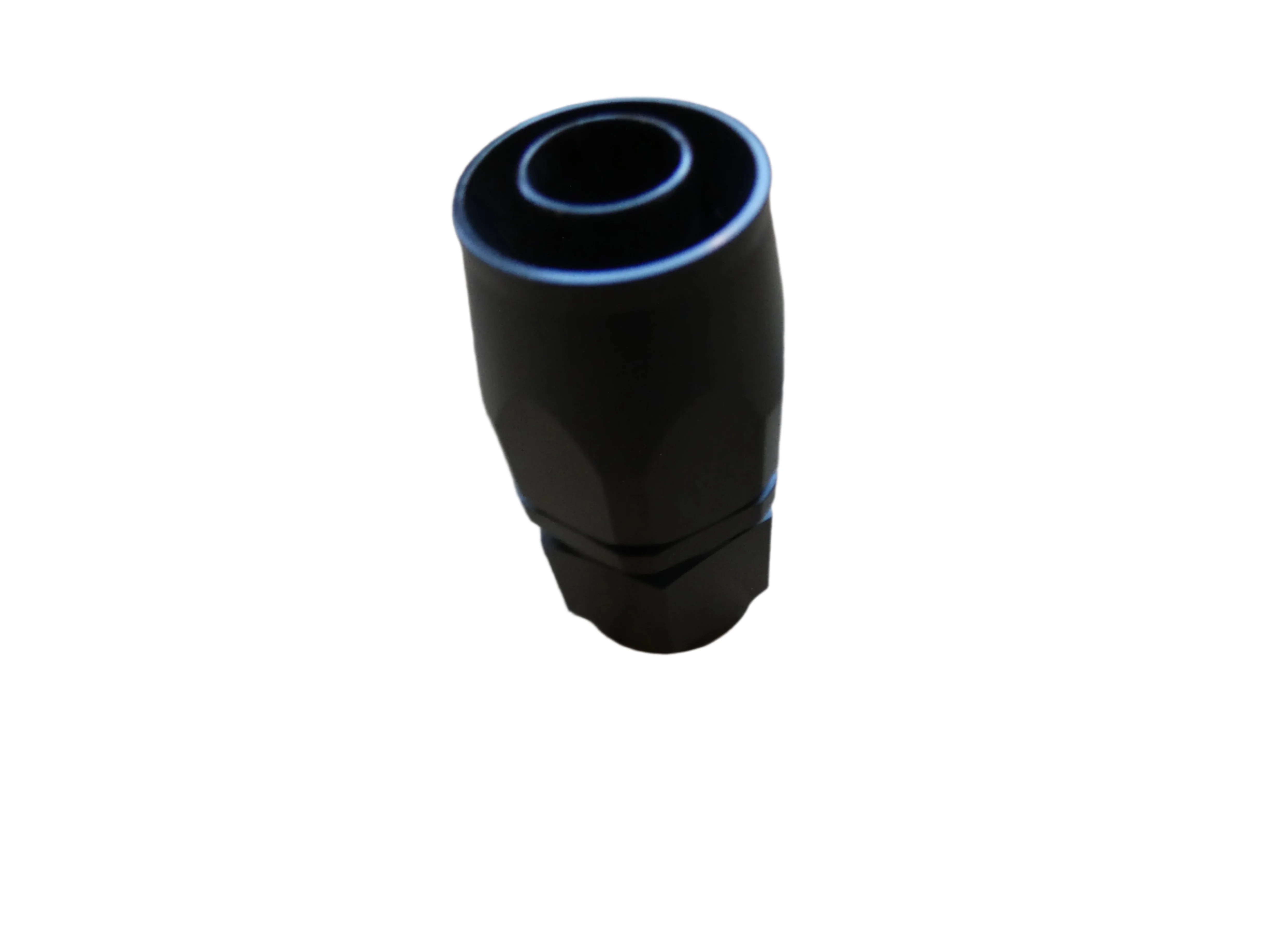 8an Straight Hose End- Black - Image 2