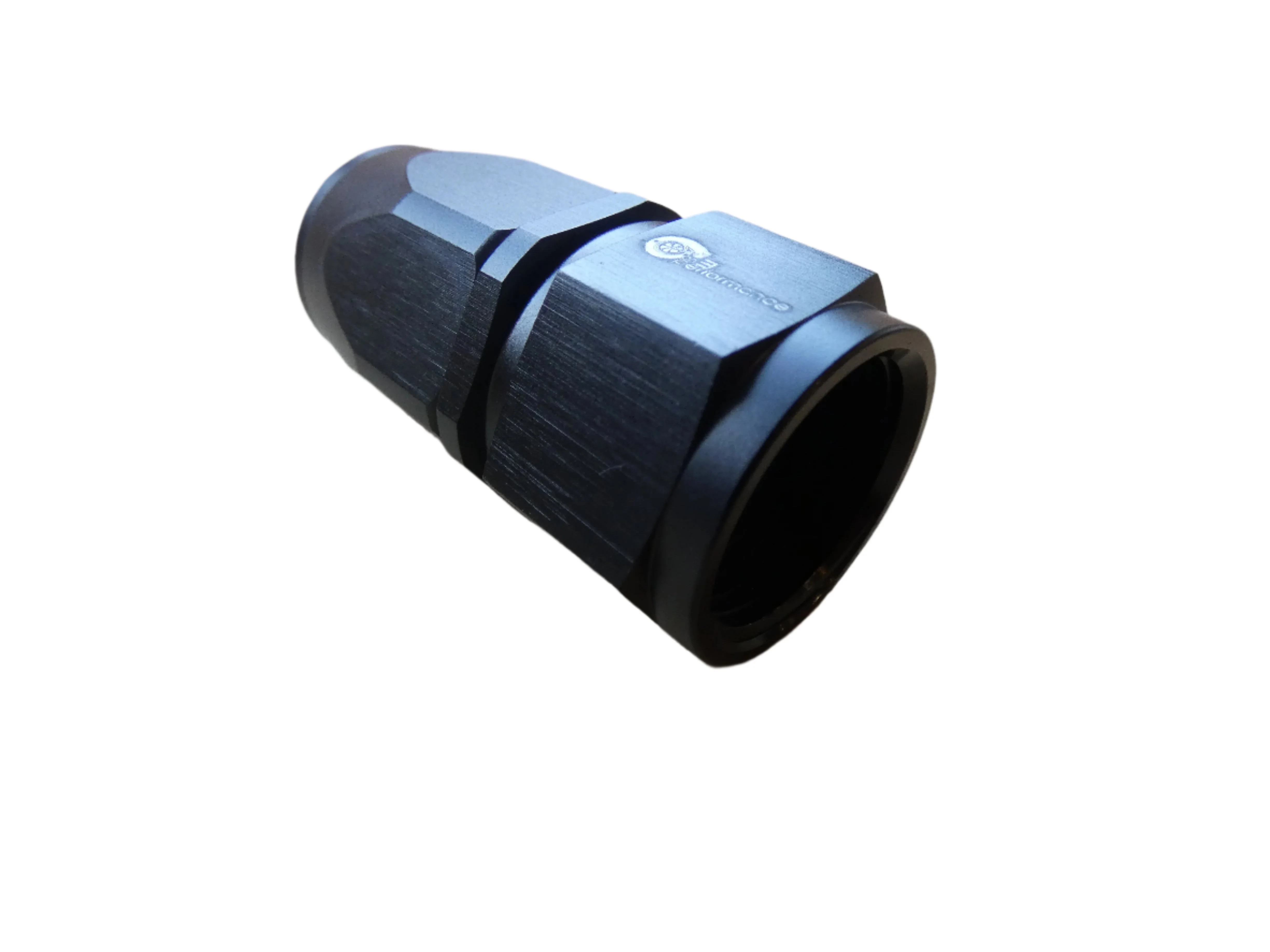 12an Straight Hose End- Black - Image 2