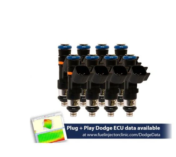 1000cc (100 lbs/hr at OE 58 PSI fuel pressure) FIC Fuel Injector Clinic Injector Set for 4.8/5.3/6.0 Truck Motors ('99-'06) (High-Z)