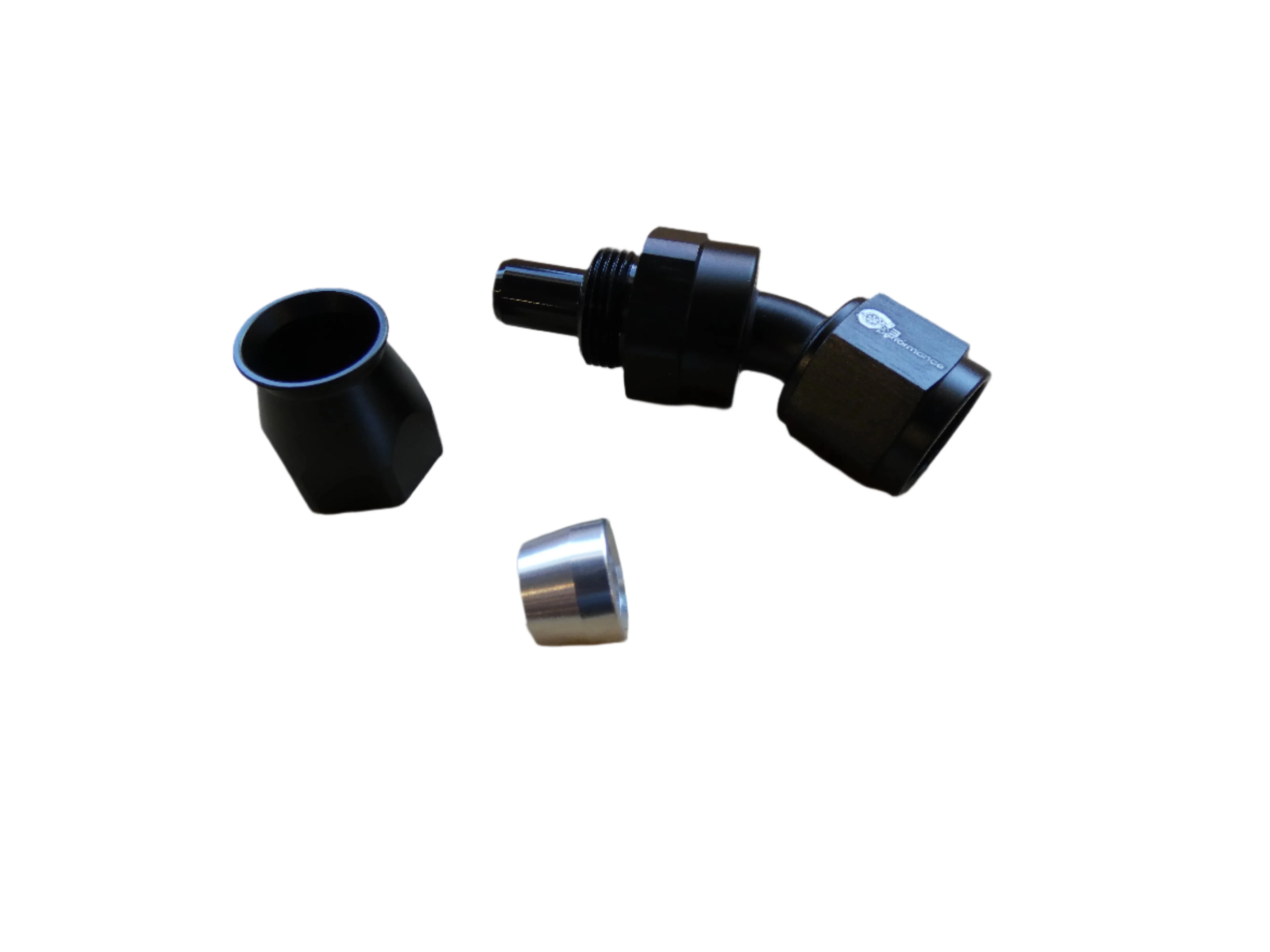 8an PTFE 30° Hose End- Black - Image 2