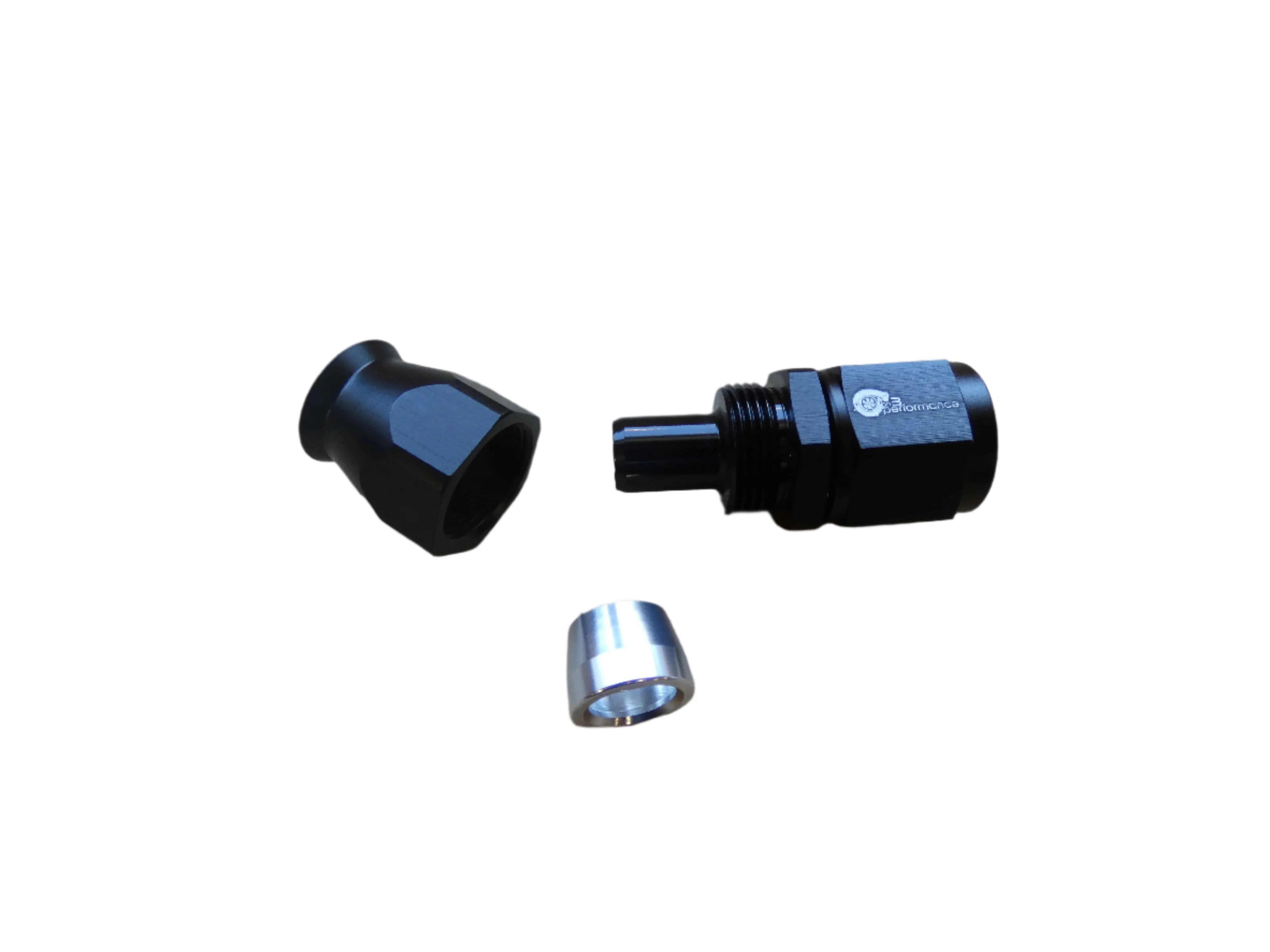 8an PTFE Straight Hose End- Black - Image 2