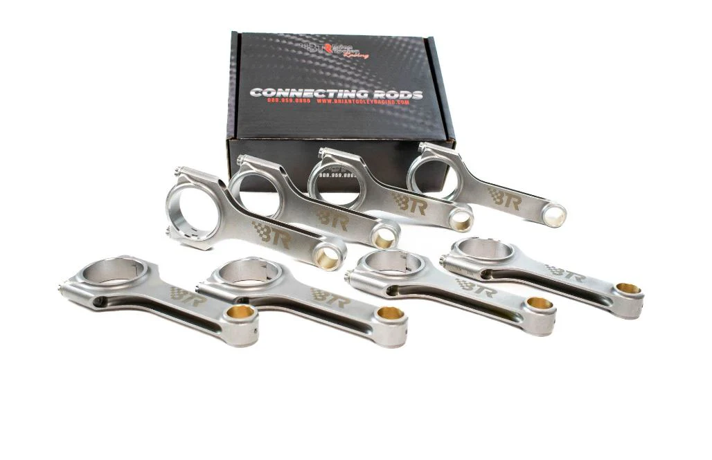 BTR 4340 FORGED H BEAM CONNECTING RODS W/ARP BOLTS, 6.125" LONG - SET OF 8 - Image 2