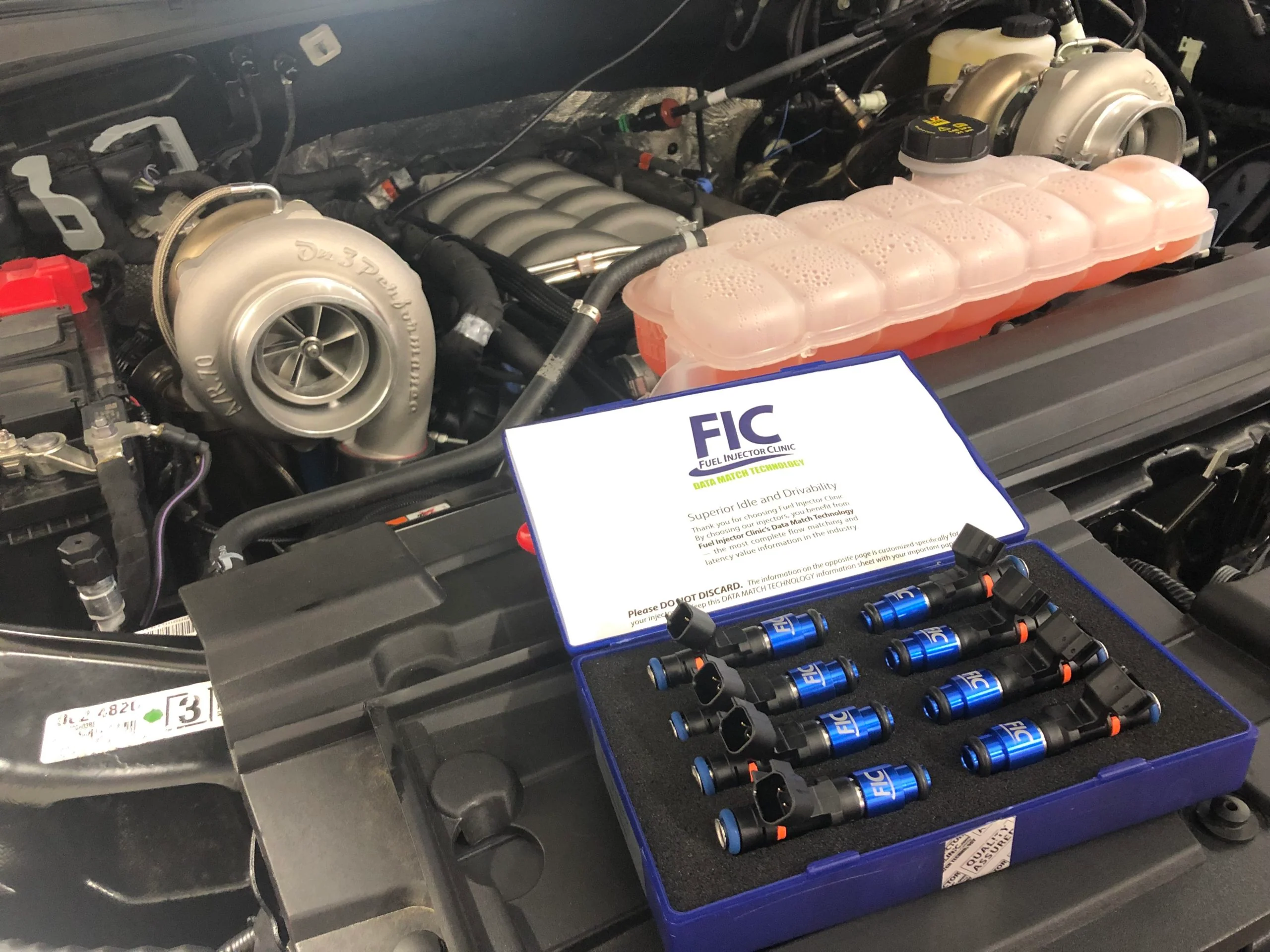 1200CC-D (110 LBS/HR AT 43.5 PSI FUEL PRESSURE) FIC FUEL INJECTOR CLINIC INJECTOR SET FOR MUSTANG GT (2005-2016 )/GT350 (2015-2016)/ BOSS 302 (2012-2013)/COBRA (1999-2004) (HIGH-Z) - Image 3