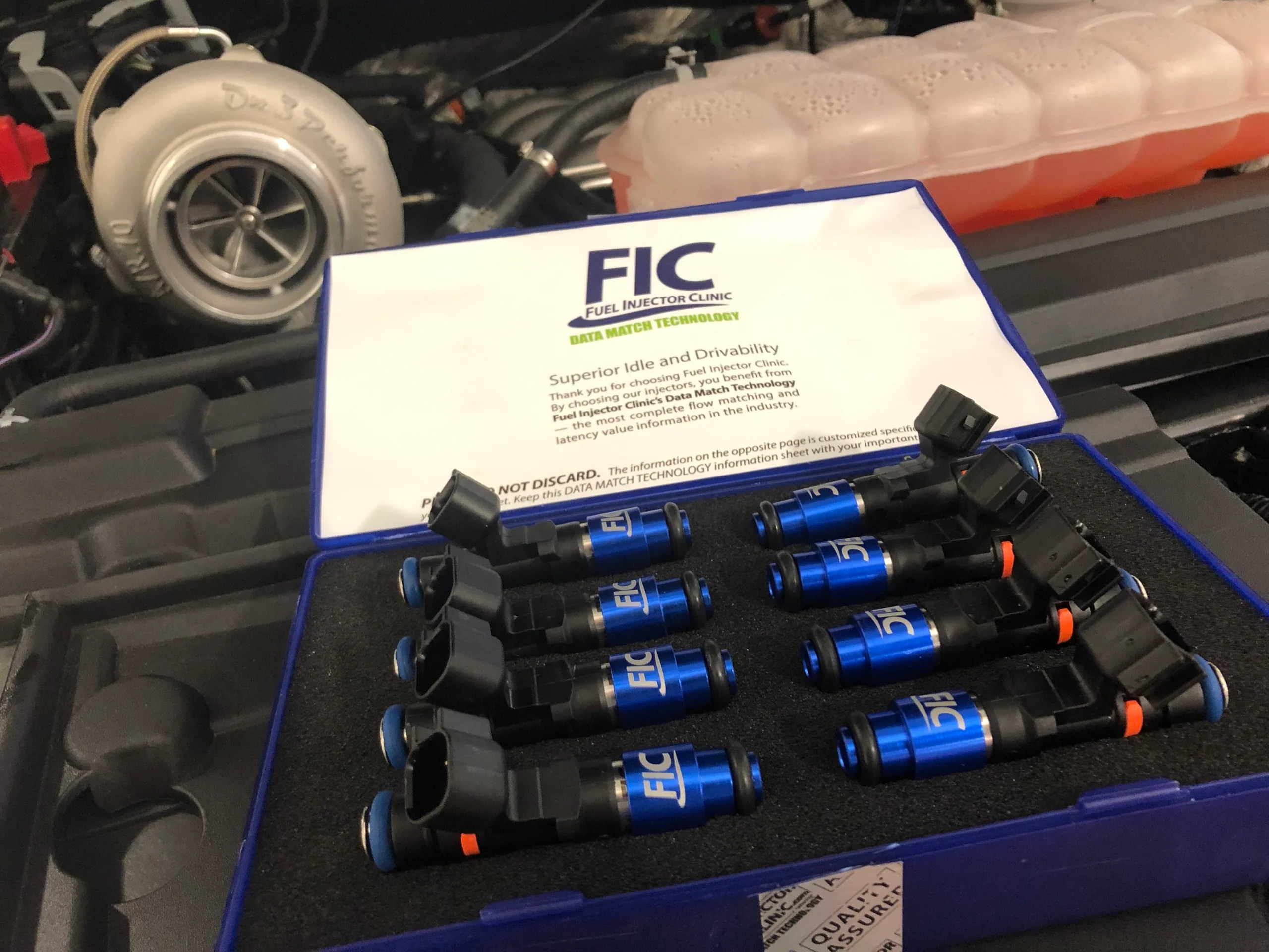 1200CC-D (110 LBS/HR AT 43.5 PSI FUEL PRESSURE) FIC FUEL INJECTOR CLINIC INJECTOR SET FOR MUSTANG GT (2005-2016 )/GT350 (2015-2016)/ BOSS 302 (2012-2013)/COBRA (1999-2004) (HIGH-Z) - Image 4