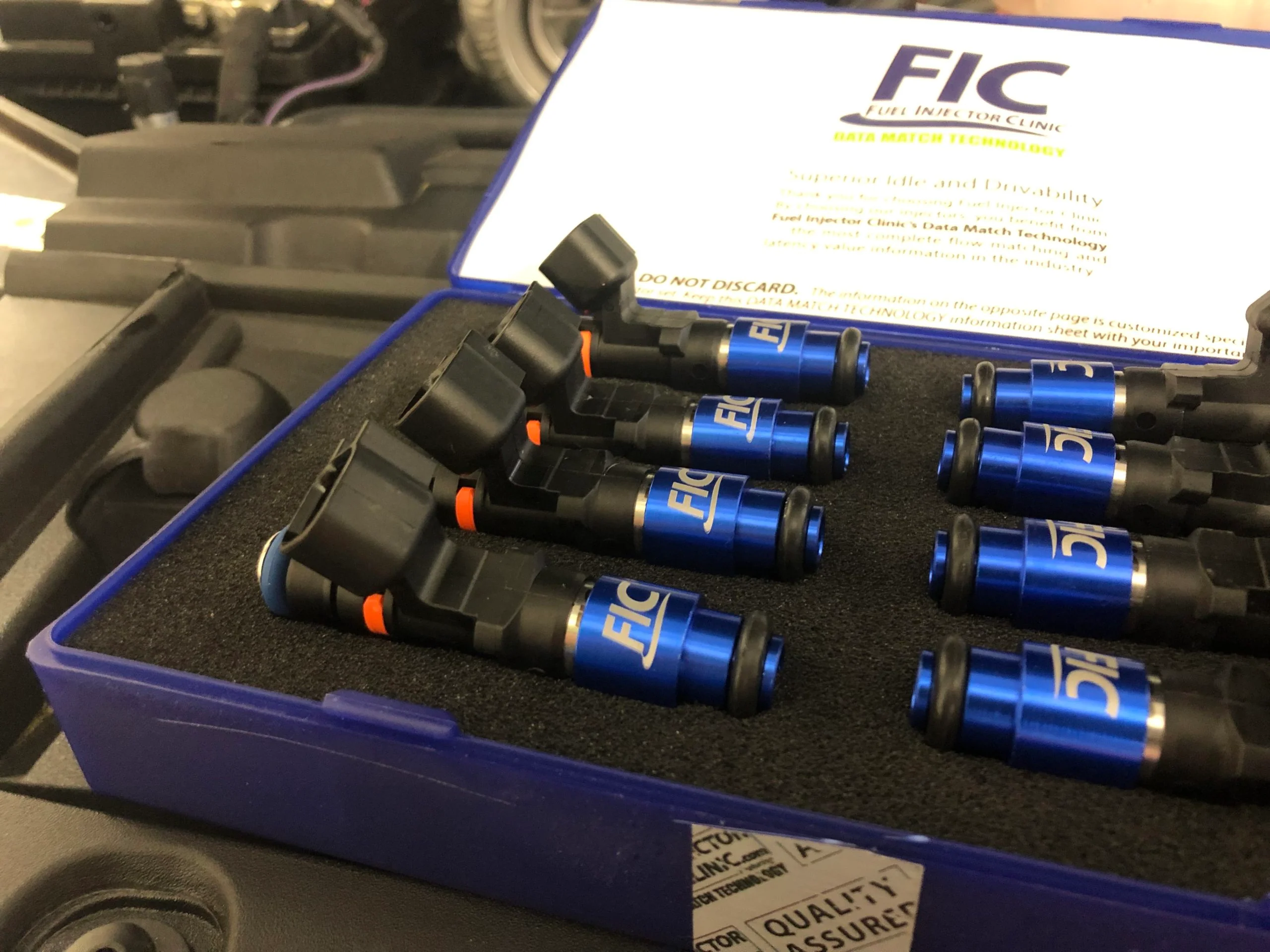1200CC-D (110 LBS/HR AT 43.5 PSI FUEL PRESSURE) FIC FUEL INJECTOR CLINIC INJECTOR SET FOR MUSTANG GT (2005-2016 )/GT350 (2015-2016)/ BOSS 302 (2012-2013)/COBRA (1999-2004) (HIGH-Z) - Image 5