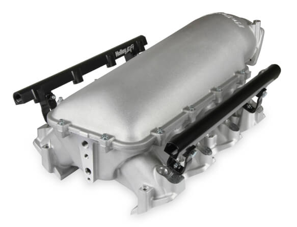 HOLLEY LS GM LO-RAM EFI MANIFOLD LS1/2/6 *RAW/ BLACK AVAILABLE* - Image 3