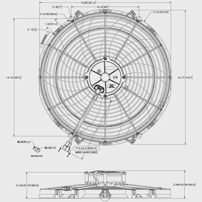 Maradyne High Performance 16" Cooling Fan- 2,170 CFM - Image 2