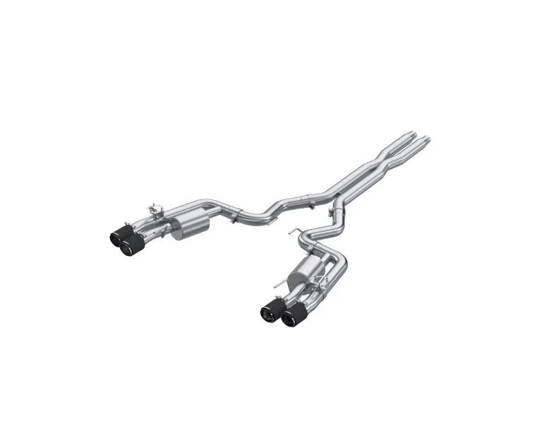 MBRP Pro Series 3" Cat Back Exhaust Quad Carbon Fiber Tips (2024-2025 Mustang GT)