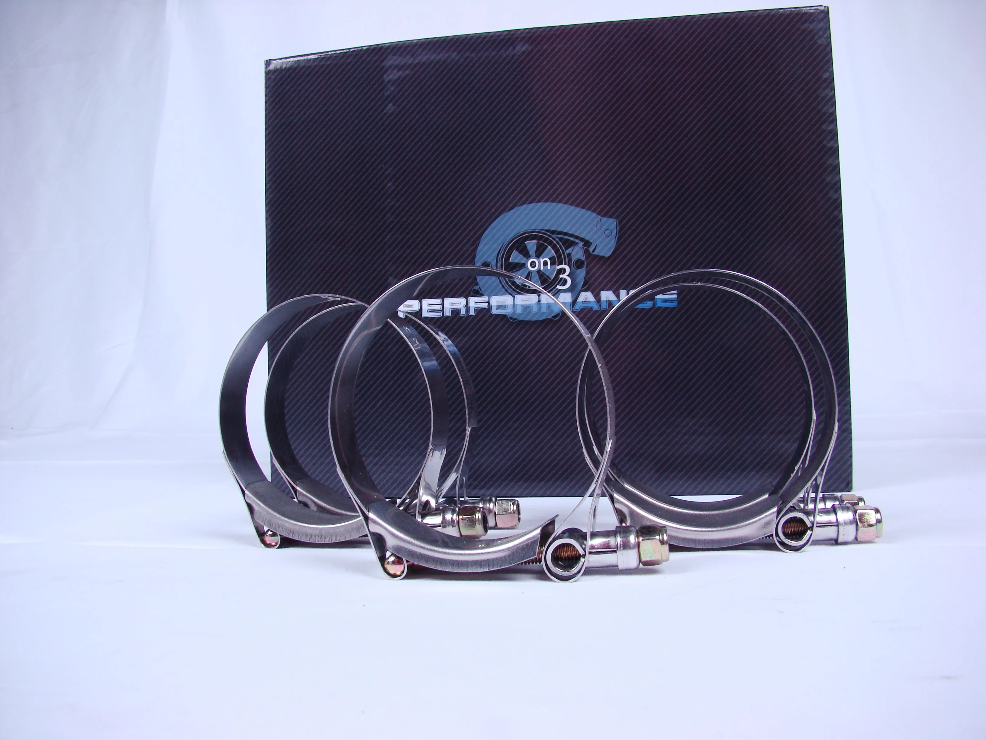 On 3 Performance 3.5" Stainless T-Bolt Clamp - Set 2pc - Image 3