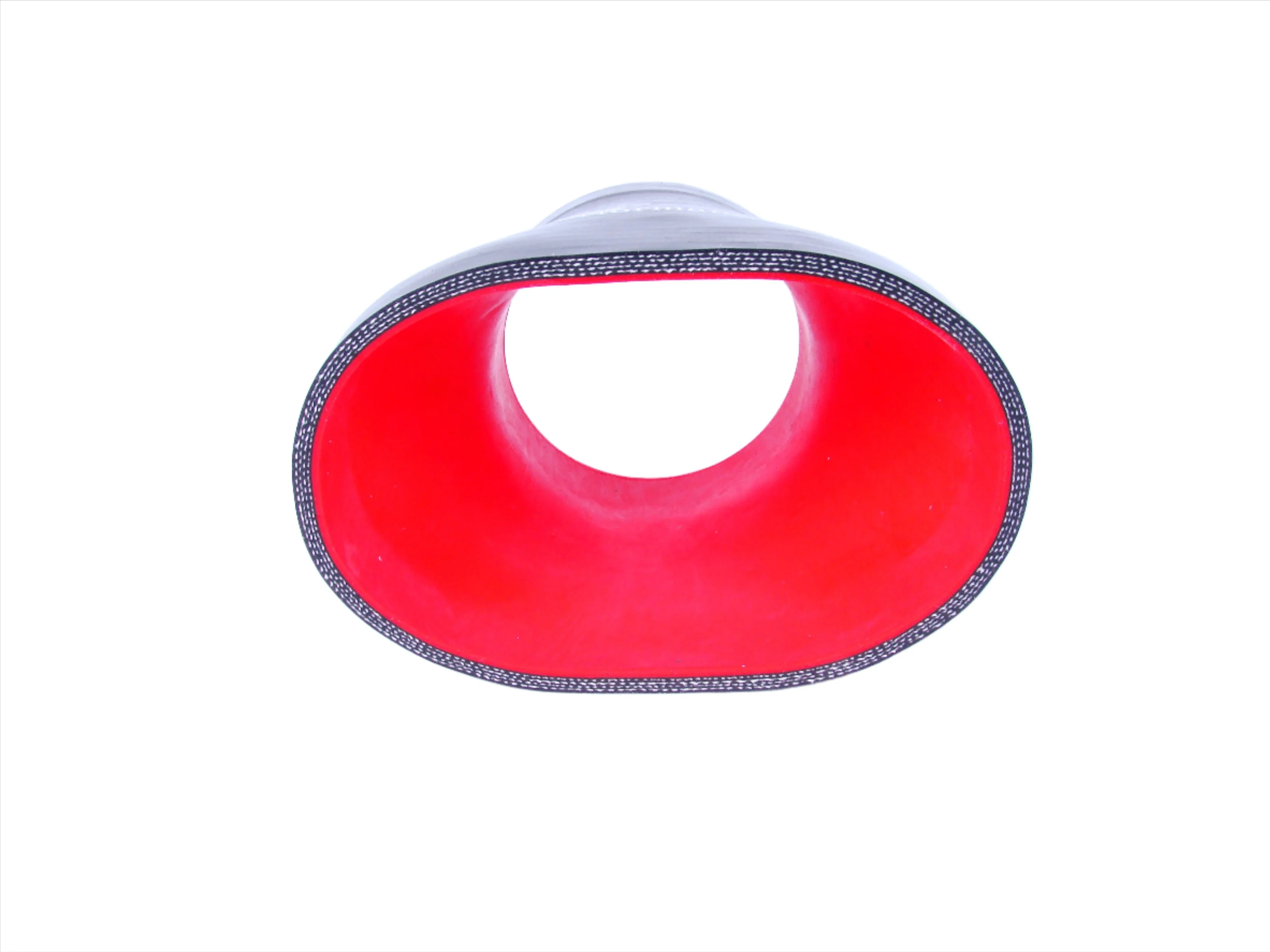 On 3 Performance 3" To Oval Mustang Throttle Body 5 Ply Silicone Coupler (3v &4v) - Image 2