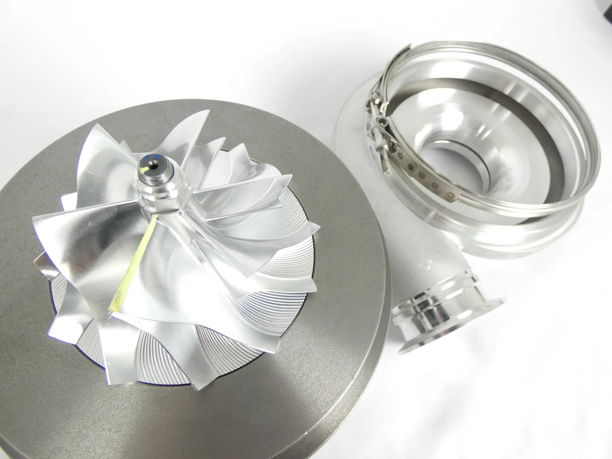 80mm CNC Billet Wheel Turbocharger T6 Pro-Mod V-band Exhaust Housing - Image 5