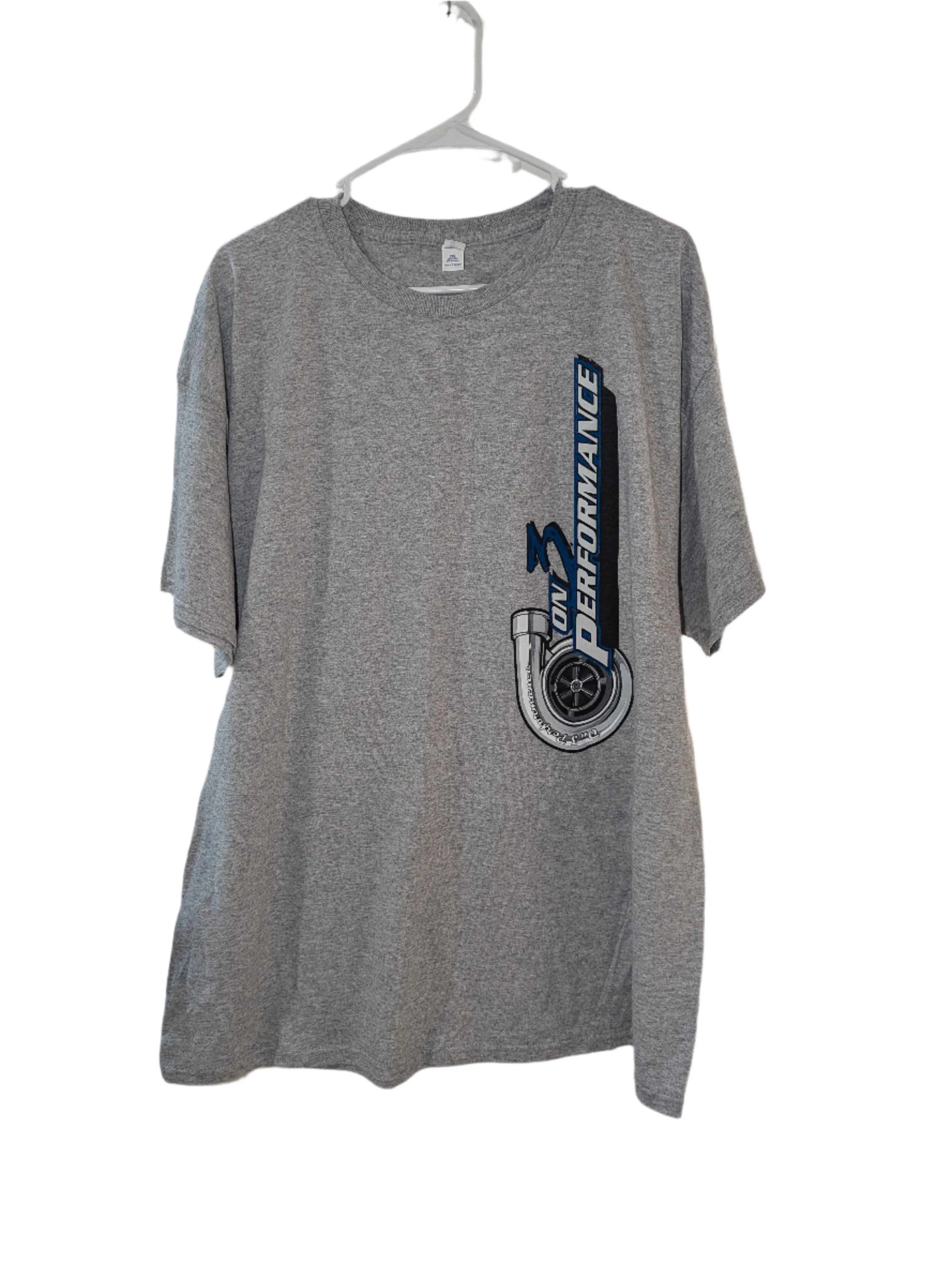 On 3 Performance Grey Shop T-Shirt - Image 3