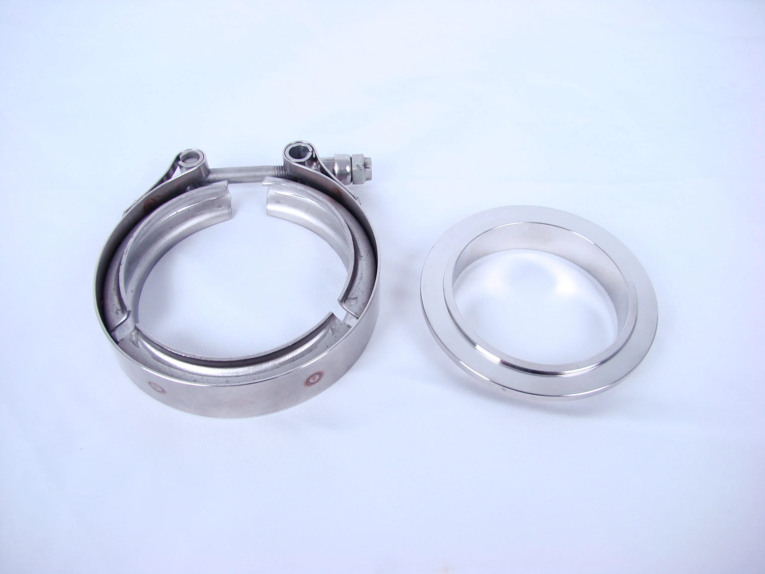 T3 V-Band Exhaust Housing Inlet Flange / Clamp Kit - Image 2